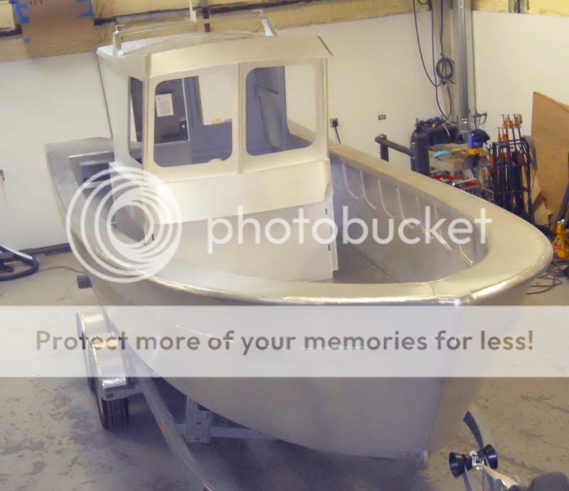 Welded aluminum skiff build